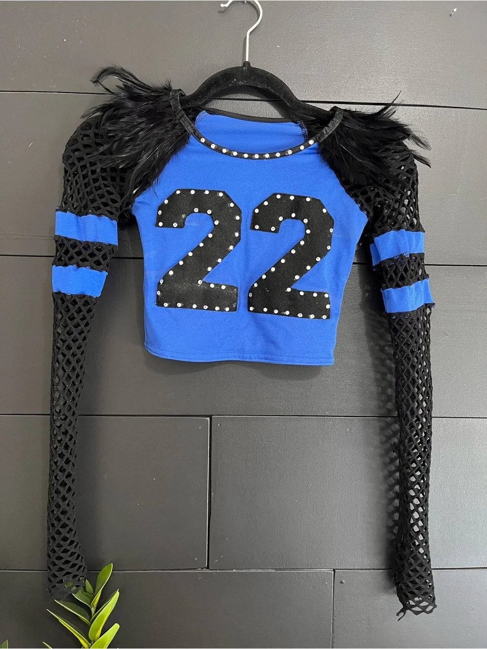 KELLE Child M Blue & Black 2 Piece #22 Dance Costume Custom EUC